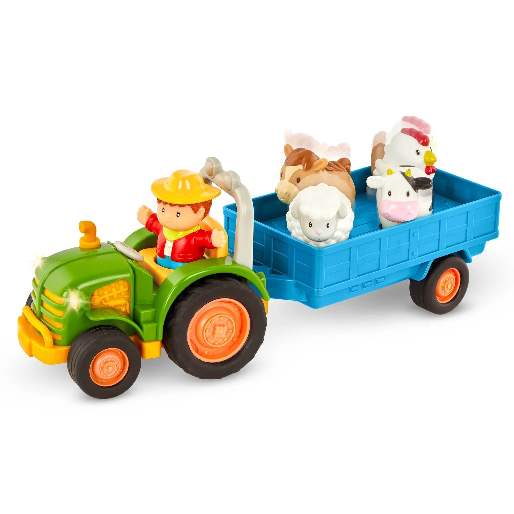 Farming Fun Tractor with 7 Pieces Lights and Sounds, Toddler and Preschool Toys
