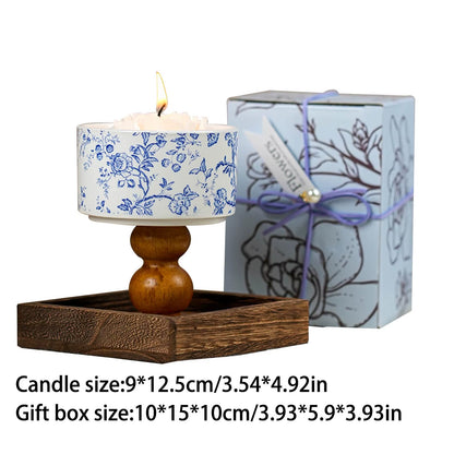Camellia Scented Candle Gift Box Set Home Bedroom Senior Birthday Gift New Year Gift