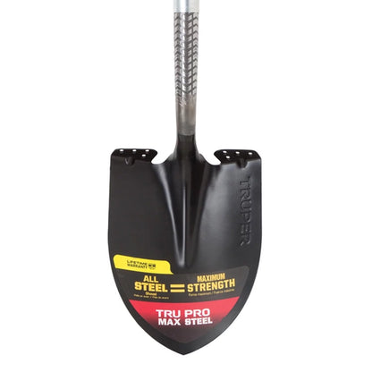 Tru Pro 40 In. Steel round Digging Shovel with D-Grip Steel Handle