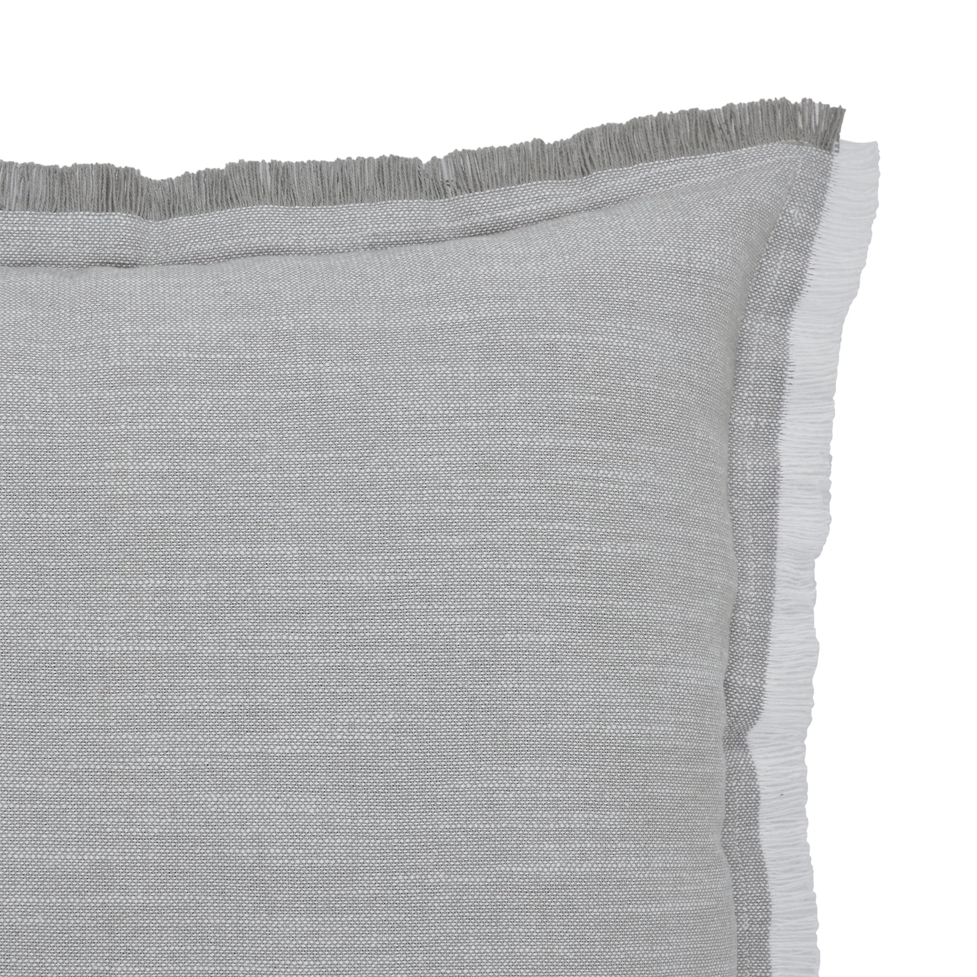 20" X 20" Grey Cotton Decorative Pillows (2 Count)