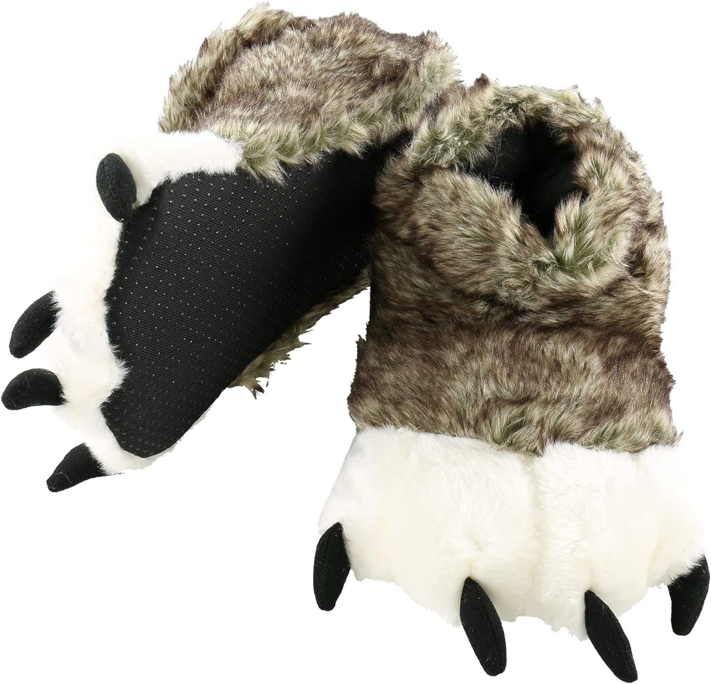 Animal Paw Slippers for Kids and Adults, Fun Costume for Kids, Cozy Furry Slippers