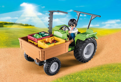 Harvester Tractor with Trailer