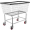 Wire Laundry Cart Wire Laundry Basket 4.5 Bushel Heavy Duty W/ 5'' Wheels