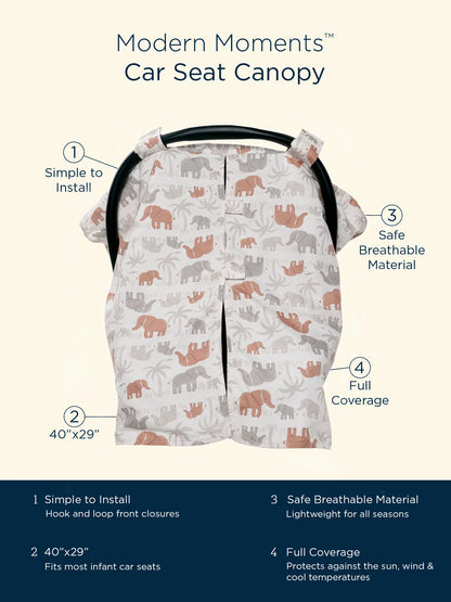 by Gerber Gender Neutral Infant Car Seat Canopy Cover, Ivory