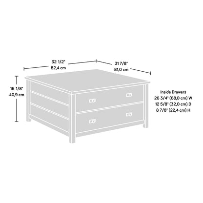 Cottage Road Storage Coffee Table in Raven Oak, Raven Oak Finish