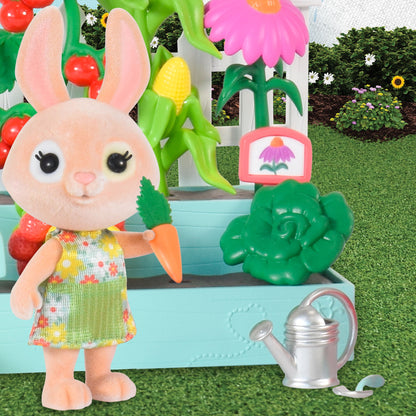 Time to Garden Playset with Bunny Figure, 16 Pieces, Children Ages 3+