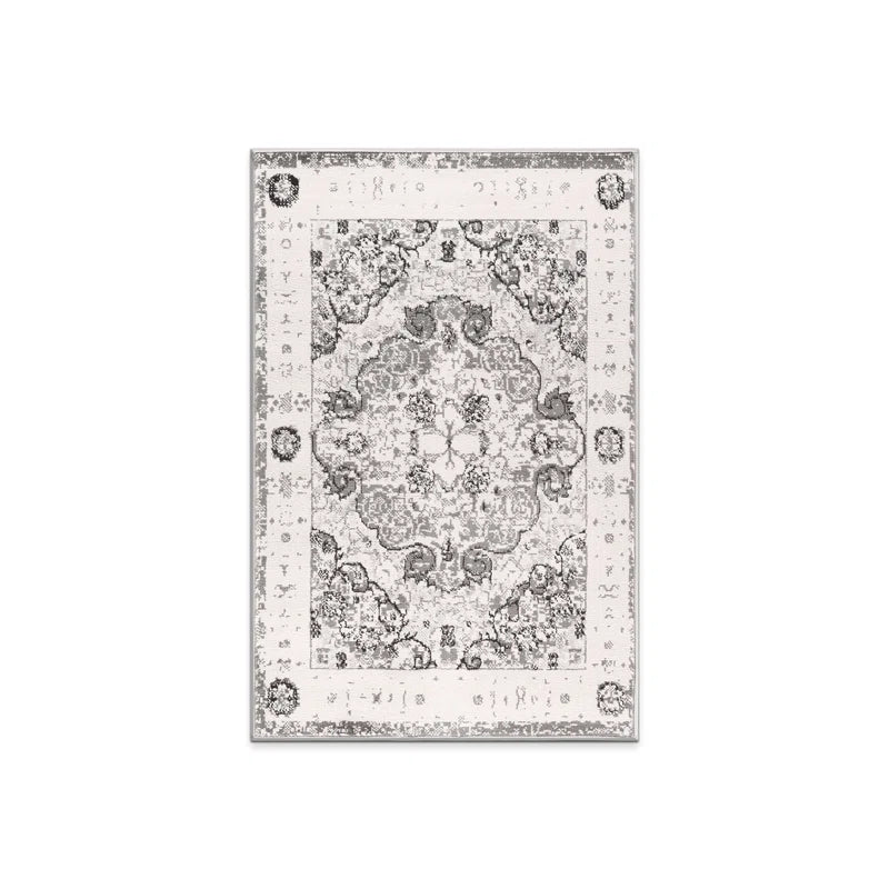 Hector Performance Oriental Gray/Ivory/Black Indoor Rug