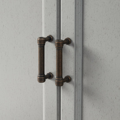 Tara 3-Piece Modern Farmhouse Sideboard Buffet Cabinet and Kitchen Storage Pantry Set