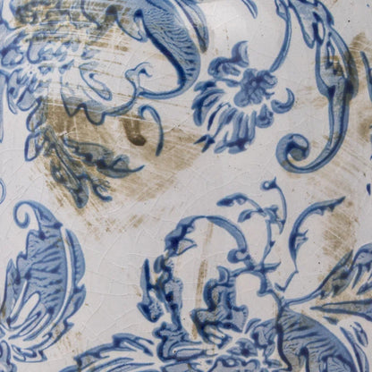 Decorative Terra-Cotta Vases with Heavy Distressing