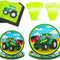 Tractor Standard Party Supplies Pack (100 Pieces for 16 Guests) - Tractor Birthday Party Supplies, Tractor Plates and Napkin, Tractor Decorations, Farm Animal Party, Baby Shower,