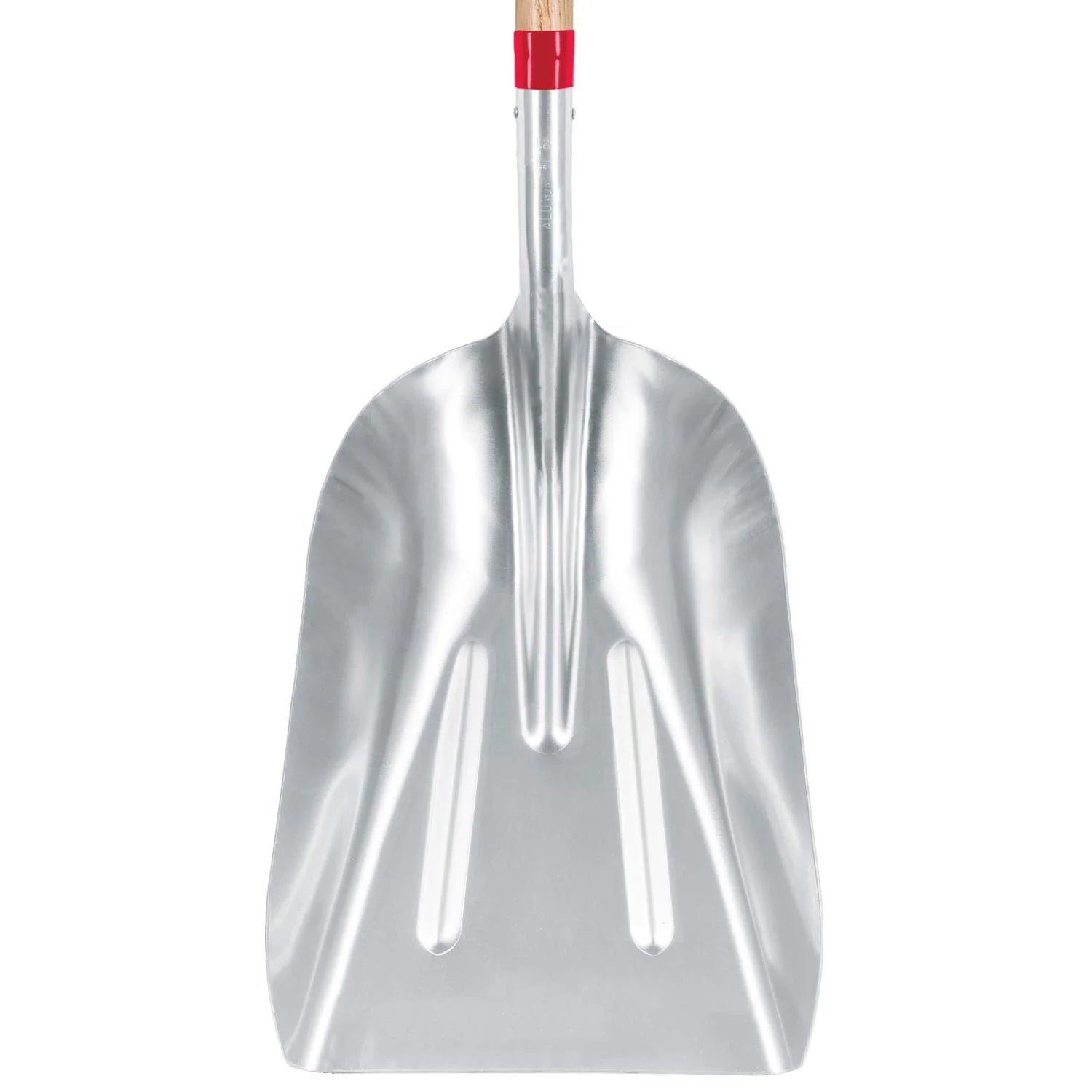 Tru-Tough 45 In. Aluminum Scoop Transfer Shovel with D-Grip and Wood Handle