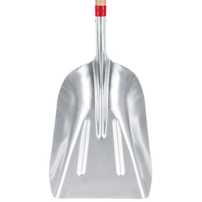 Tru-Tough 45 In. Aluminum Scoop Transfer Shovel with D-Grip and Wood Handle