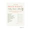 Is the Price Right? Floral Roses Girl Baby Shower Game, 20-Pack