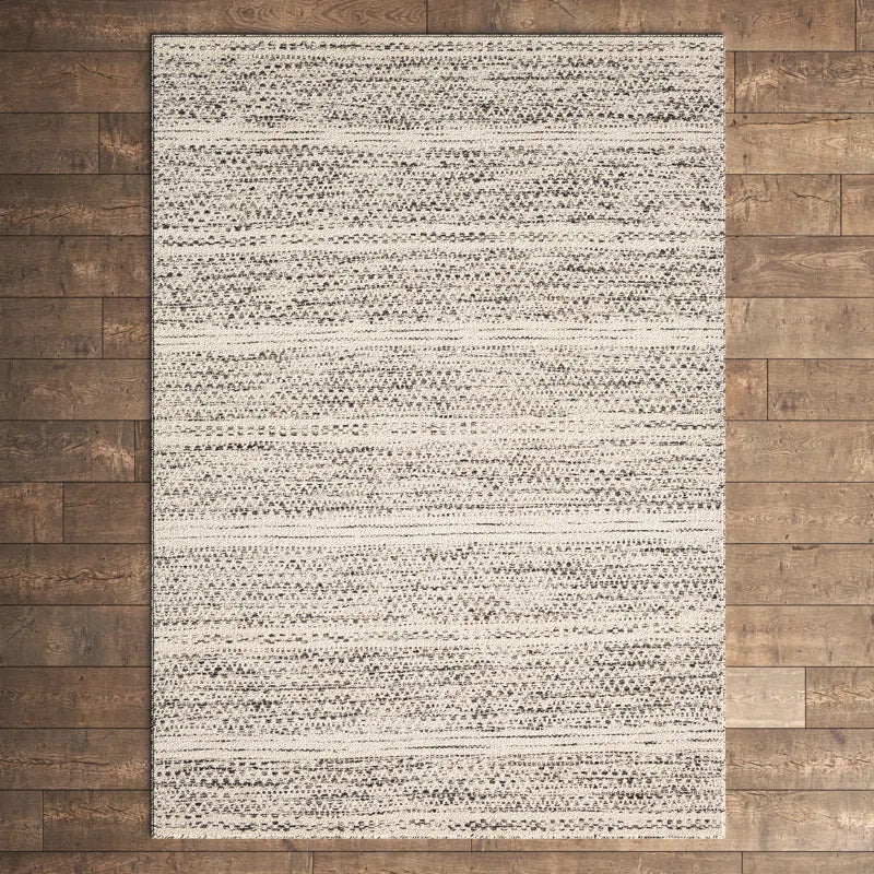 Sylvie Chevron Flatweave Wool Cream/Black Area Rug