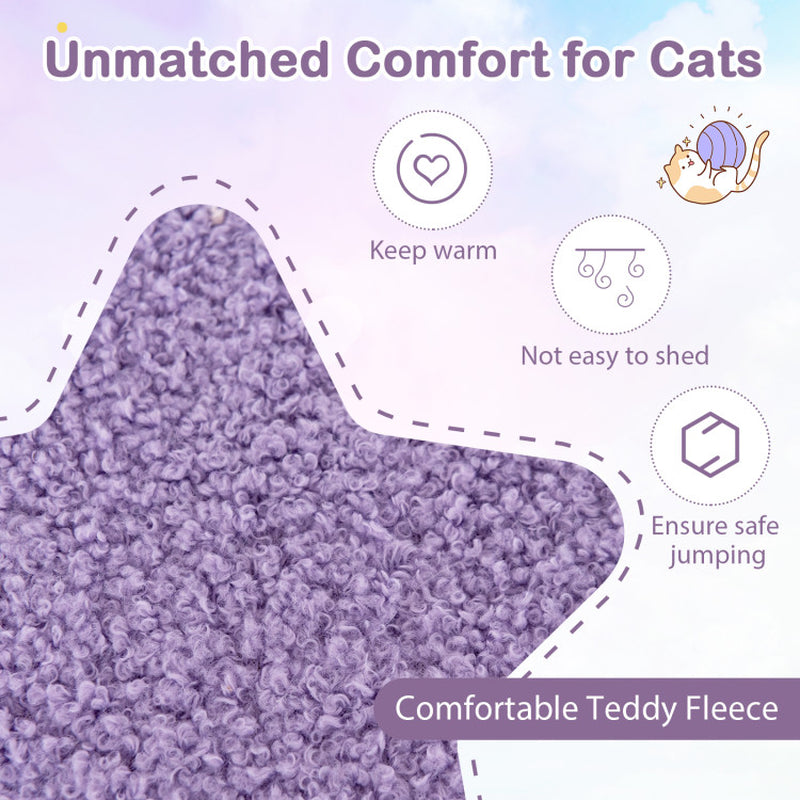 Multi-Level Cat Tower with Sisal Covered Scratching Posts for Small Cats
