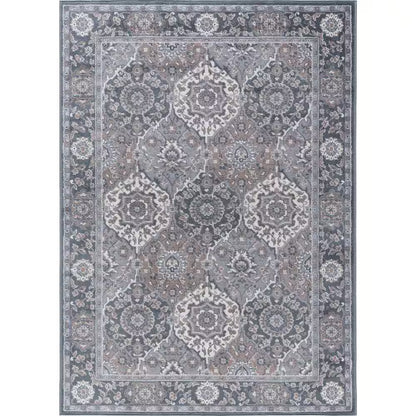 Madison Oriental Gray 8 Ft. round Indoor Area Rug