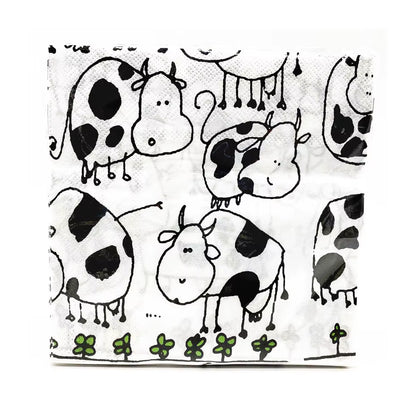 Farm Cow Theme Birthday Party Disposable Cup Plate Tablecloth Animal Cow Balloons Baby Shower Wedding Decoration Kids Favors