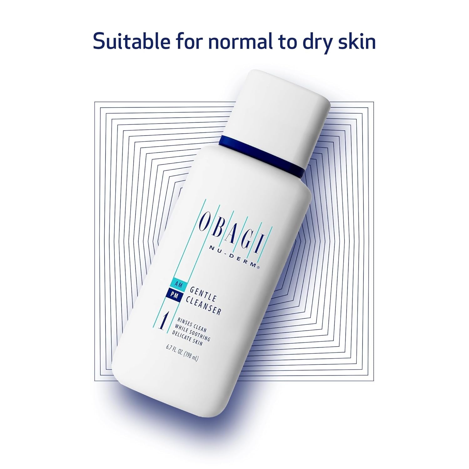 Nu-Derm Gentle Face Cleanser for Normal to Dry Sensitive Skin – Daily Facial Cleanser Gently Removes Dirt, Oil, Makeup & Impurities