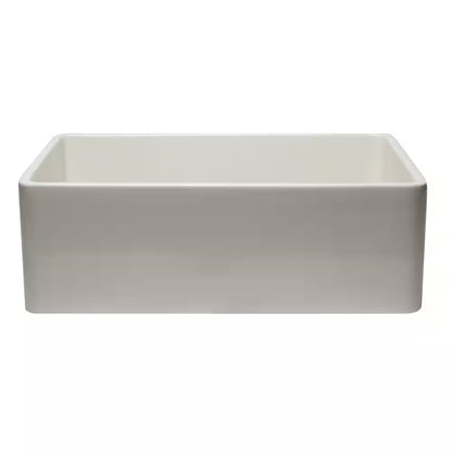 AB3020SB-B Farmhouse Fireclay 29.75 In. Single Bowl Kitchen Sink in Biscuit