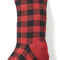 Knit Christmas Stockings - Buffalo Checker Farmhouse Holiday Decor - Red/Black