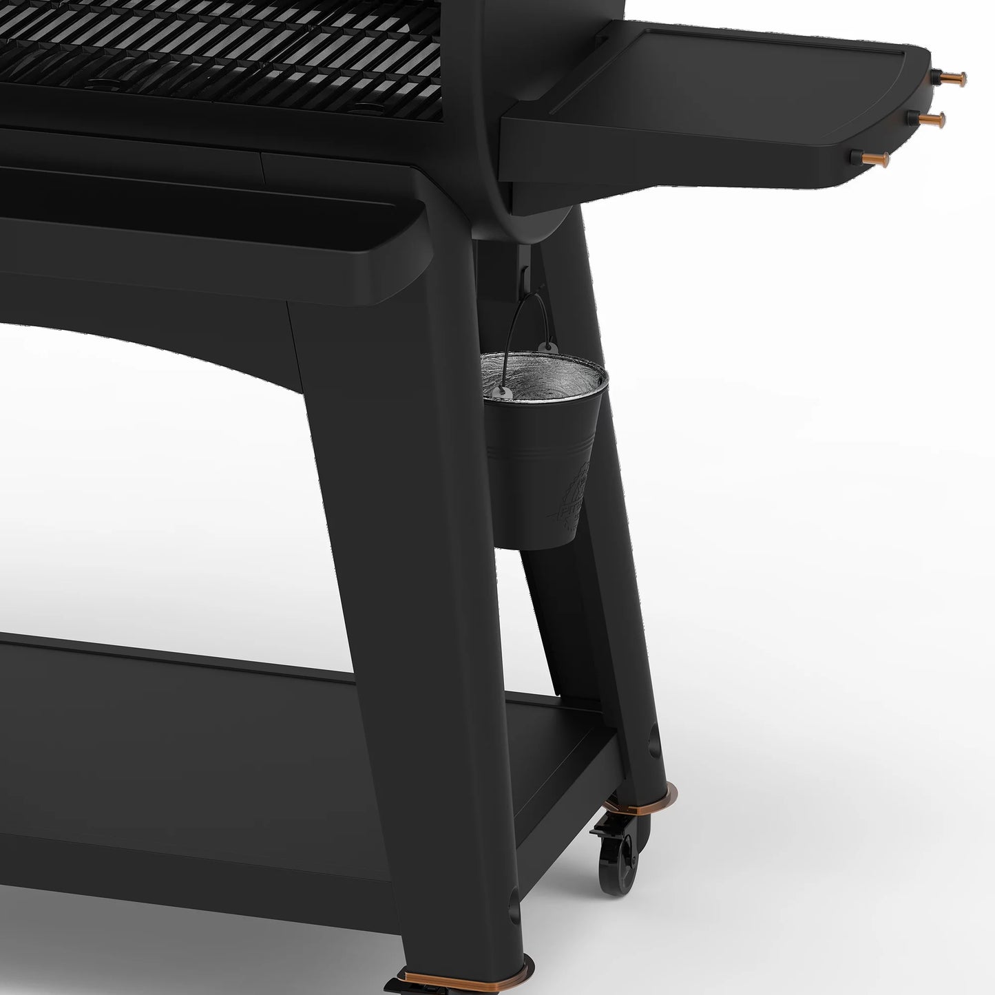 Pellet Grill Grease Bucket - Black