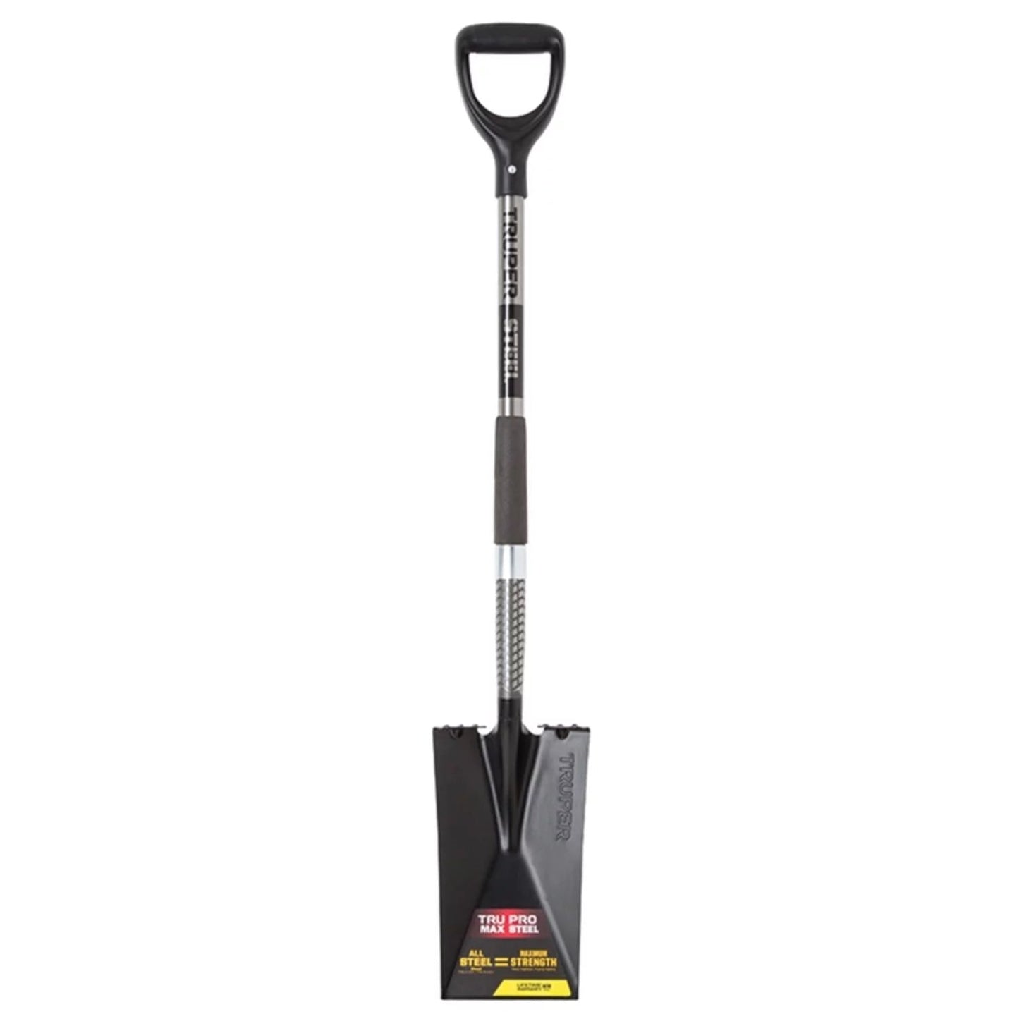 Tru Pro 42 In. Steel Square Garden Spade with D-Grip and Steel Handle