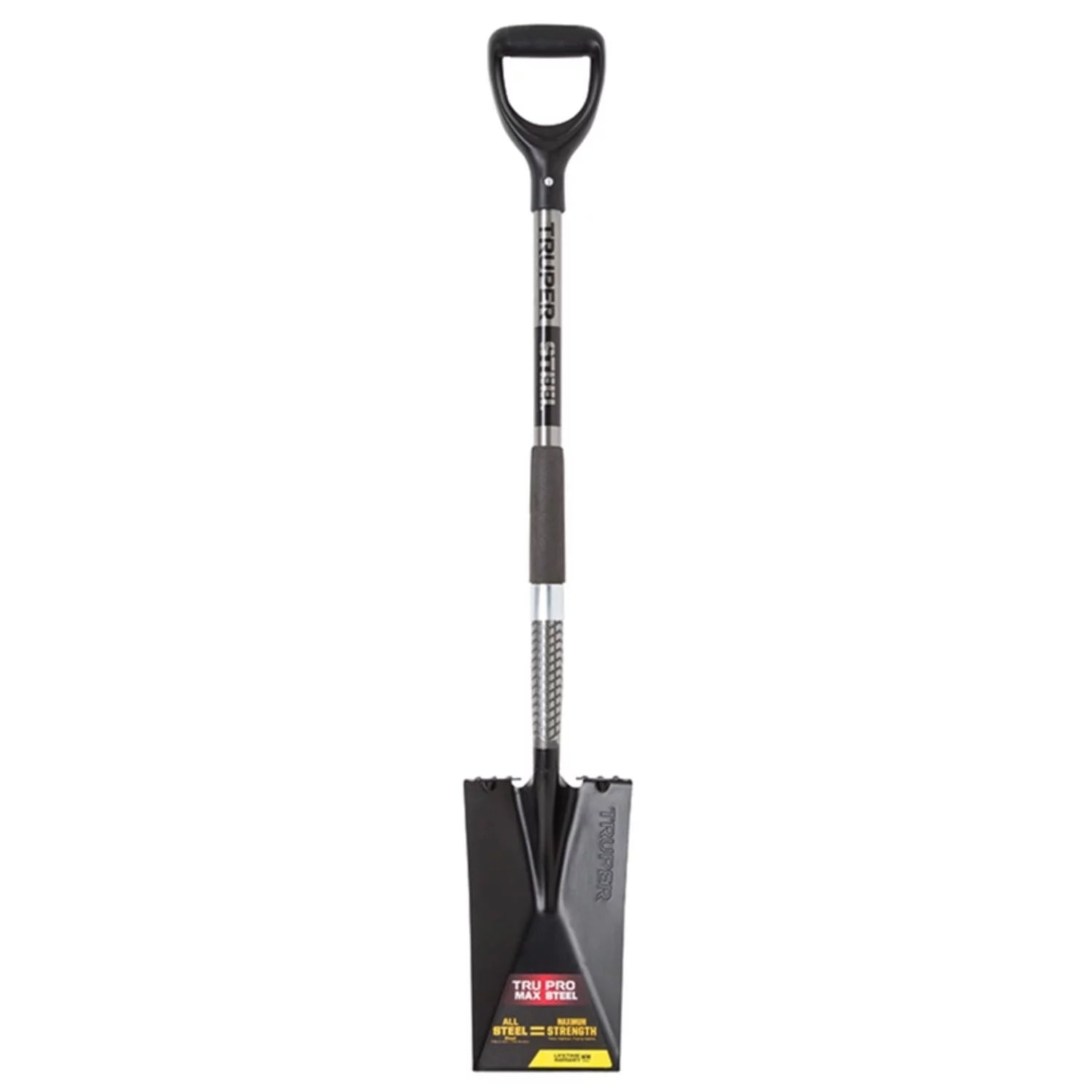 Tru Pro 42 In. Steel Square Garden Spade with D-Grip and Steel Handle