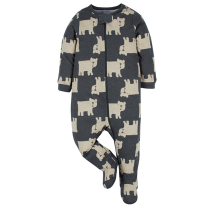 Brand Baby Boy Sleep 'N Plays Footed Pajamas, 4-Pack, Newborn - 6/9M