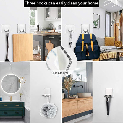 7 Pieces Bathroom Hardware Set SUS304 Thicken Stainless Steel-Towel Rack Kit Include 24" Towel Rod+ 9" Hand Towel Bar+ Toilet Paper Holder+4Robe Towel Hooks Bath Accessories (Nickel)