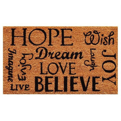 Hope Dream Believe Outdoor Doormat