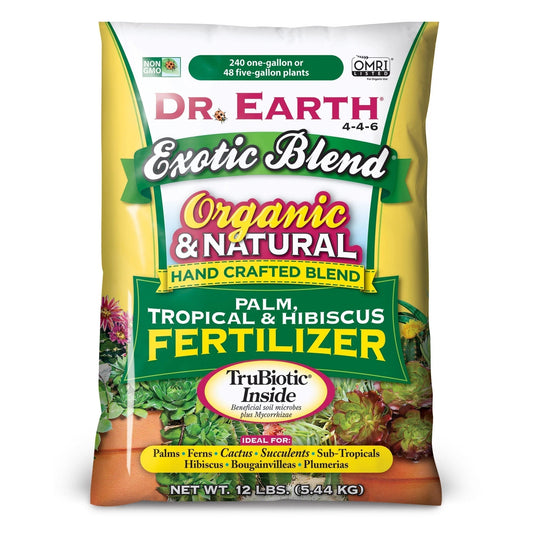 Palm, Tropical & Hibiscus Organic Plant Food, 4-4-6 Fertilizer, 12 Lb.