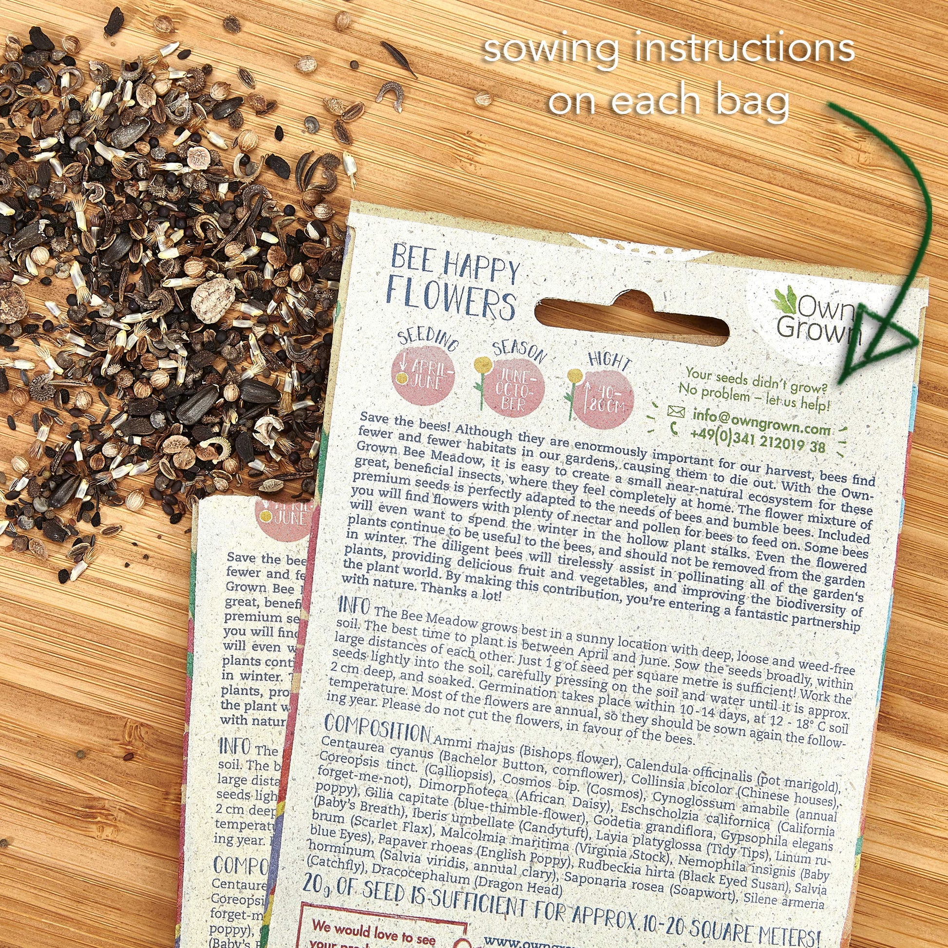 Bee Kind 10000 Wildflower Seeds Mix Flower Seed, Attract Bees