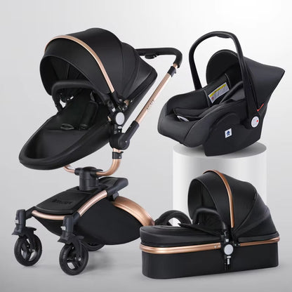 2025 Luxury Baby Stroller 3 in 1 Newborn Stroller Baby Car Carriange Shell Type Pushchair High Quality Baby Pram High Landscape