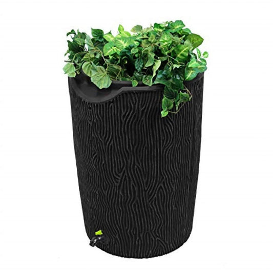 Impressions Eco Bark 50 Gallon Rain Saver - Black