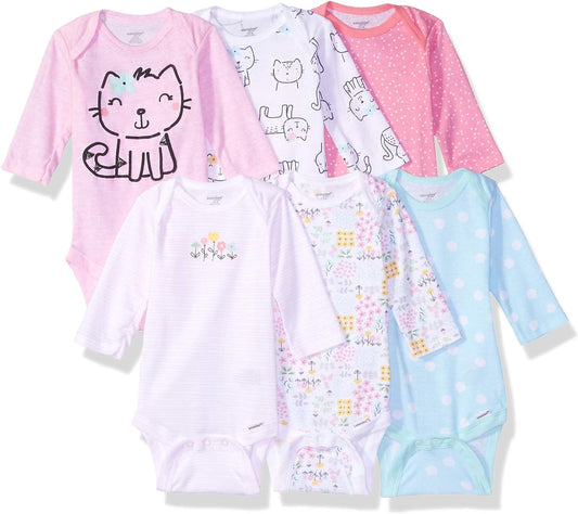 Baby-Boys 6-Pack Long Sleeve Bodysuits