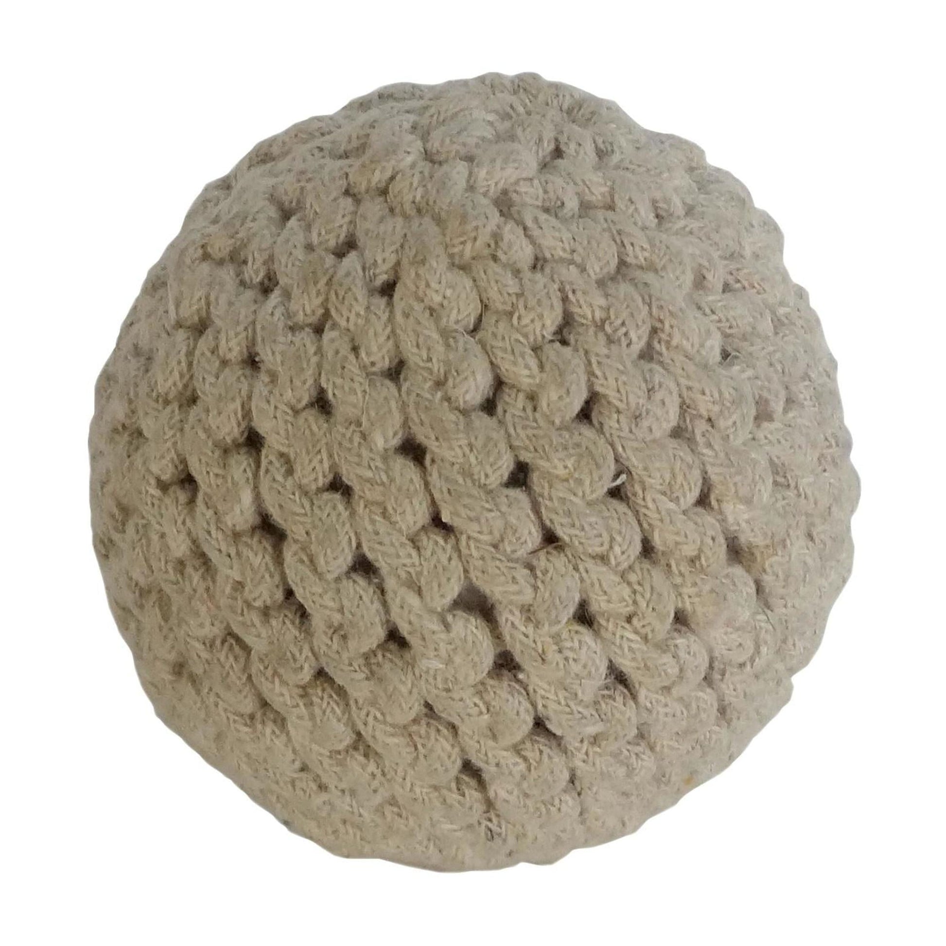 Brown 4" Handmade Decorative Ball Jute Rope Orbs & Vase Filler with Varying Designs (4 Count)