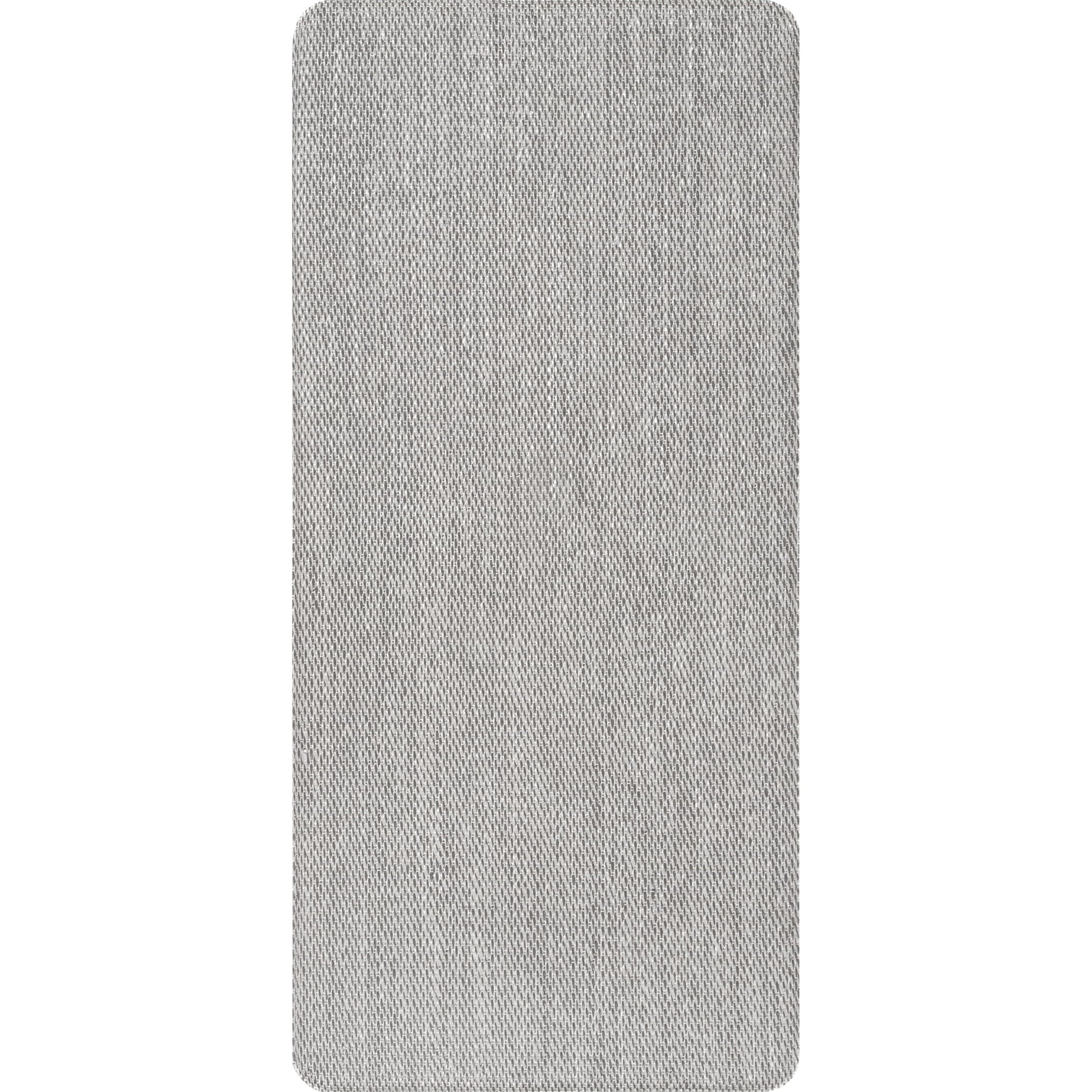 Casual Braided anti Fatigue Kitchen or Laundry Room Comfort Mat, 18" X 30", Light Grey