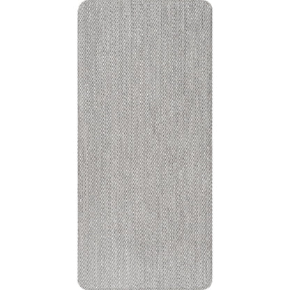 Casual Braided anti Fatigue Kitchen or Laundry Room Comfort Mat, 18" X 30", Light Grey