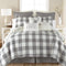 - Camden Quilt Set -Twin Quilt + One Standard Pillow Sham - Buffalo Check in Grey and Cream - Quilt Size (68 X 86 In.) and Pillow Sham Size (26 X 20 In.) - Reversible Pattern - Cotton