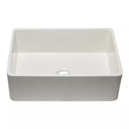 AB3020SB-B Farmhouse Fireclay 29.75 In. Single Bowl Kitchen Sink in Biscuit