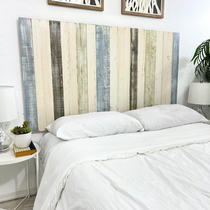 Solid Wood Headboard King Size Farmhouse with Smooth Natural Wood Grain, Handcrafted Wall-Mounted Panel Head Board, Adjustable Height, Modern Farmhouse Bedroom, Built to Last