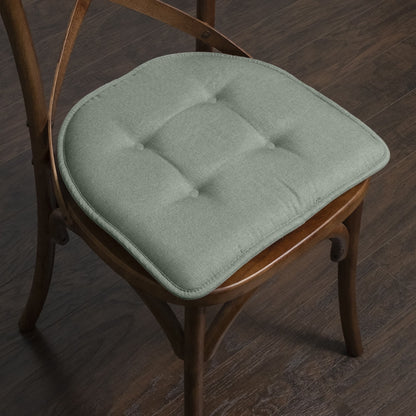 U-Shaped Memory Foam No Slip Back 16 X 16 Chair Pad Cushion 2 Pack - Scuba