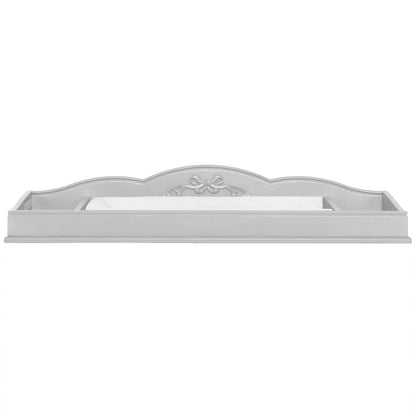 Evolur Aurora Change Tray I Lasting Quality I Intricate Ribbon Bow Scrollwork, Silver Mist