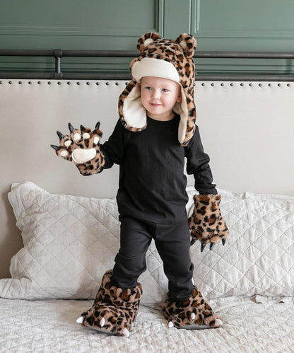 Animal Paw Slippers for Kids and Adults, Fun Costume for Kids, Cozy Furry Slippers