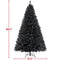 Clear Prelit Incandescent Black Hinged Spruce Artificial Christmas Tree, 7.5'