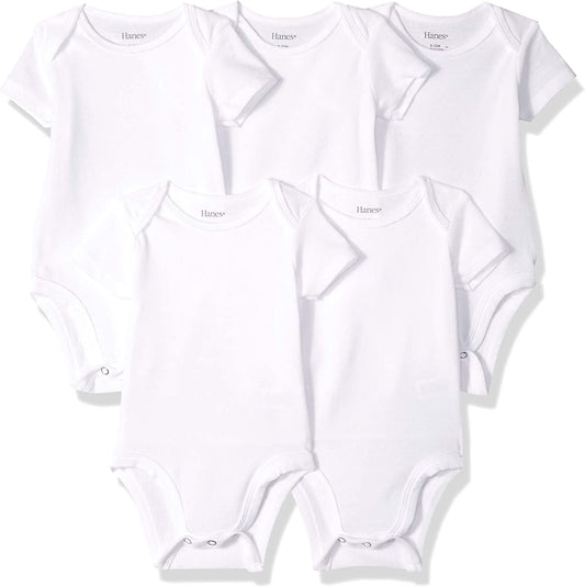 Baby and Toddler Ultimate Flexy Short Sleeve Bodysuit (5 Pack)
