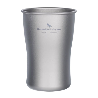 Titanium Beer Travel Mug Single Layer Cup Ultralight Coffee Tea Juicy Cup for Outdoor Camping Picnic Home Use
