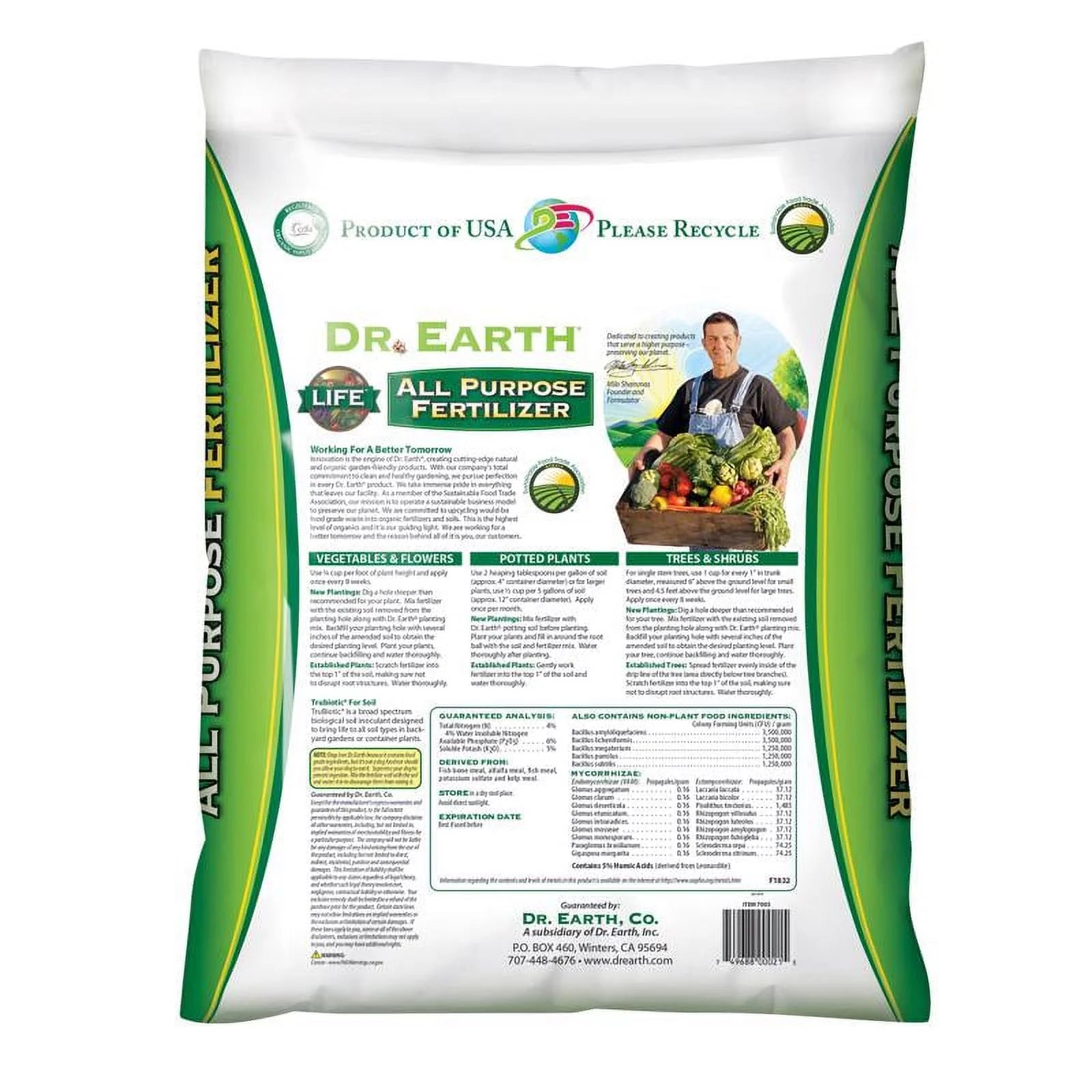 Organic & Natural Pure Gold All Purpose Plant Food, 2-2-2 Fertilizer, 3 Lb.
