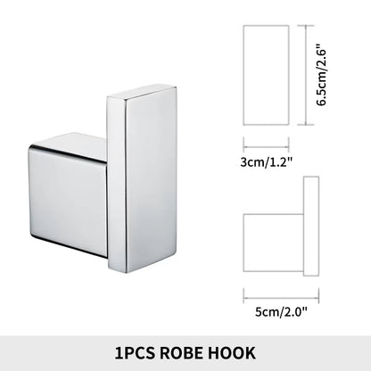 Stainless Steel Bathroom Accessories Wall Shelf Towel Bar Rack Rail Toilet Brush Roll Paper Holder Soap Dish Bathroom Hardware