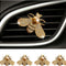 2 Pcs Bling Bee Air Vent Clips, Crystal Bee Car Air Conditioning Outlet Clip, Rhinestone Diamond Bee Auto Interior Decoration, Universal Vehicle Diffuser Vent Decors for Women (Style A)